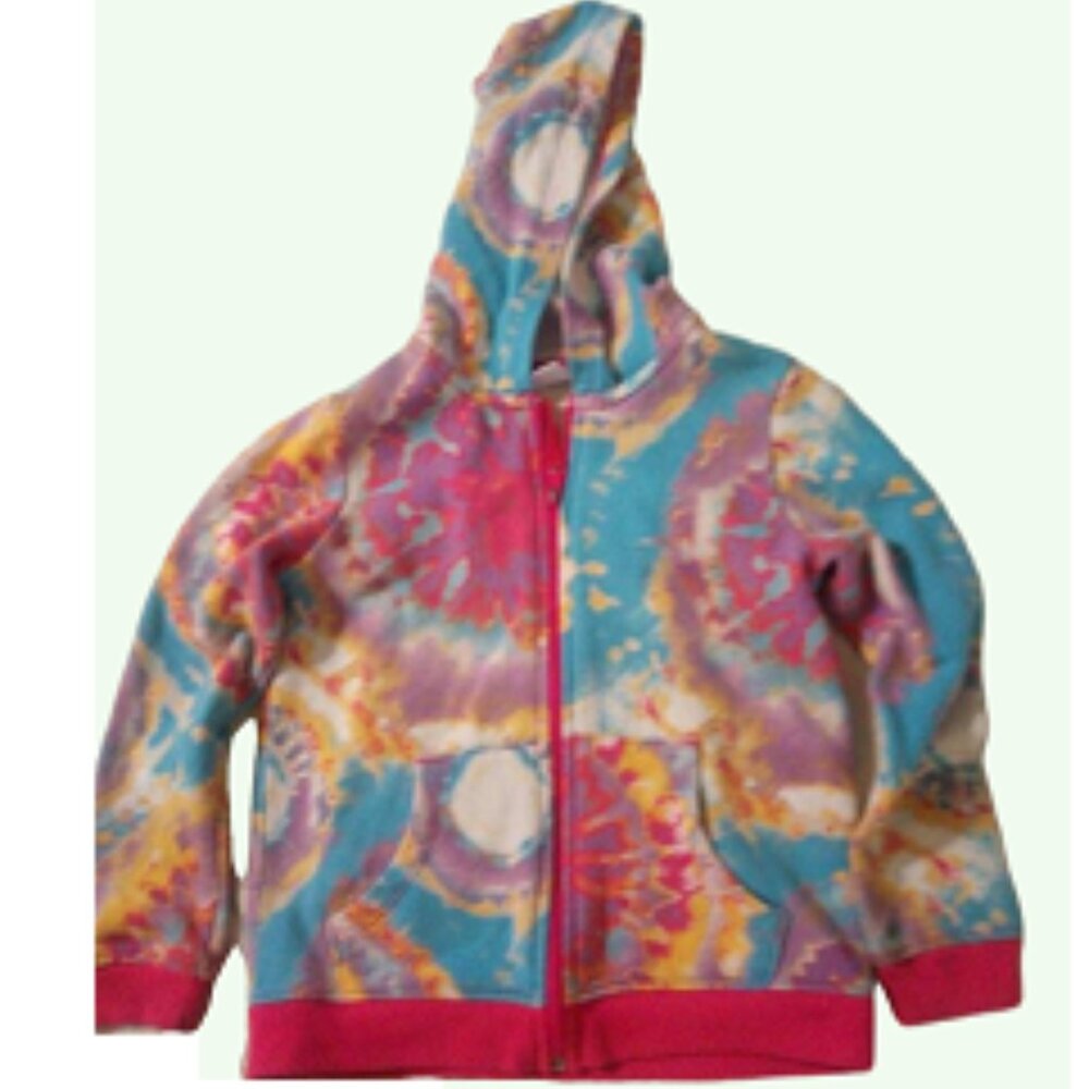 Extremely Me Girl's Tie Dye Zip-Up Hoodie      Size 5/6
